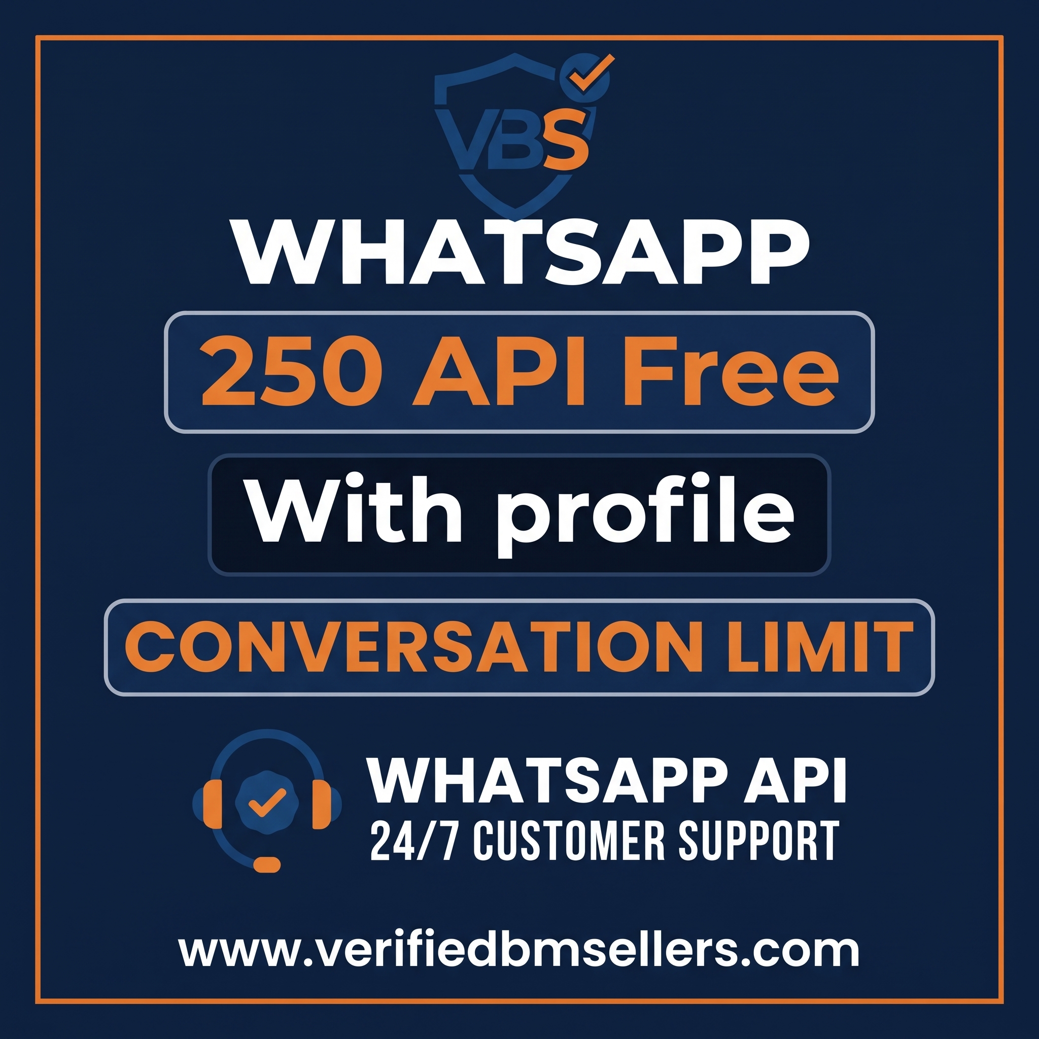 Buy WhatsApp Business API Limit 250 With Profile